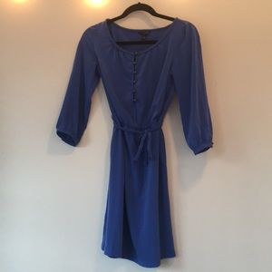 Banana Republic Cobalt Blue Dress with 3/4 Sleeves